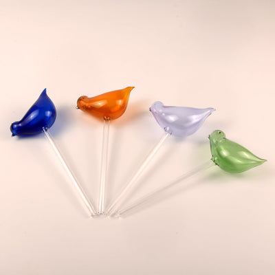 Self-Watering Glass Bird for Plants - Decorative & Functional