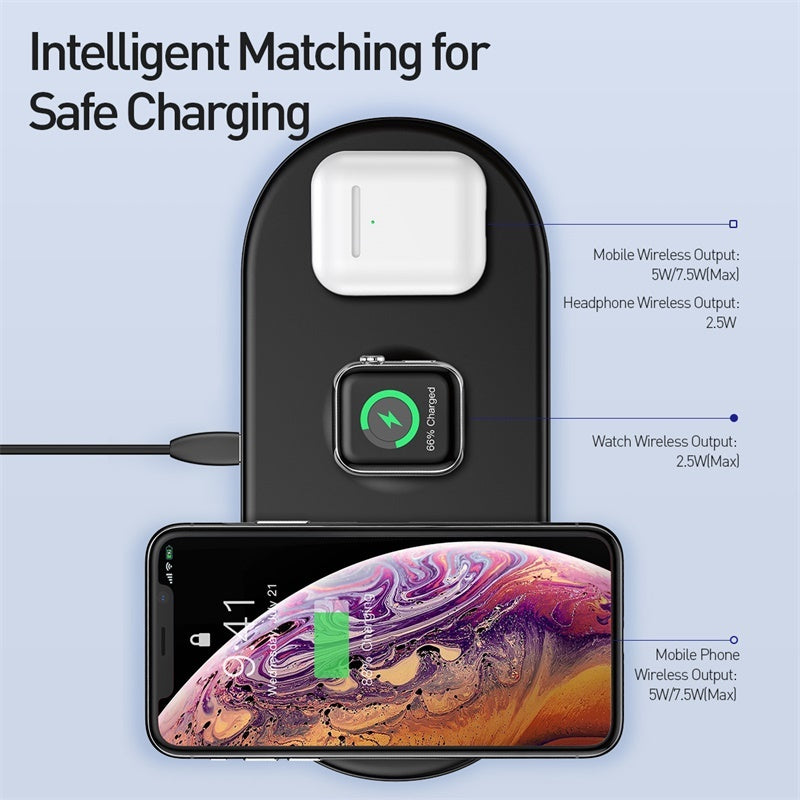 3-in-1 Wireless Charger - Fast Multi-Device Charging