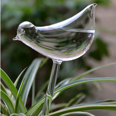 Self-Watering Glass Bird for Plants - Decorative & Functional
