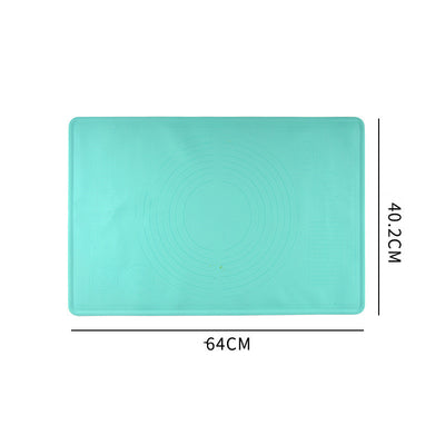 Non-stick baking mat set with silicone rolling and flour mats