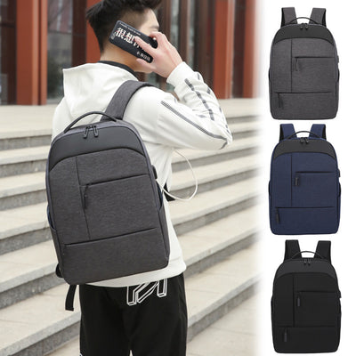 Laptop backpack with multiple compartments and water-resistant design