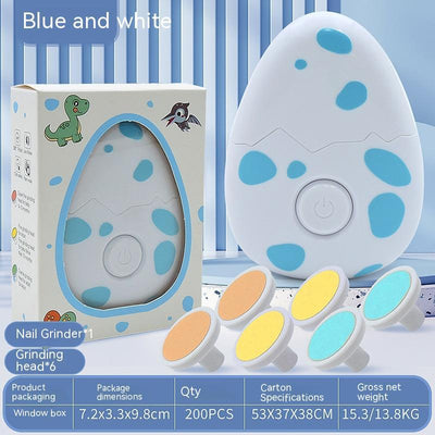 Children's electric nail trimmer with adjustable speed for safe nail care