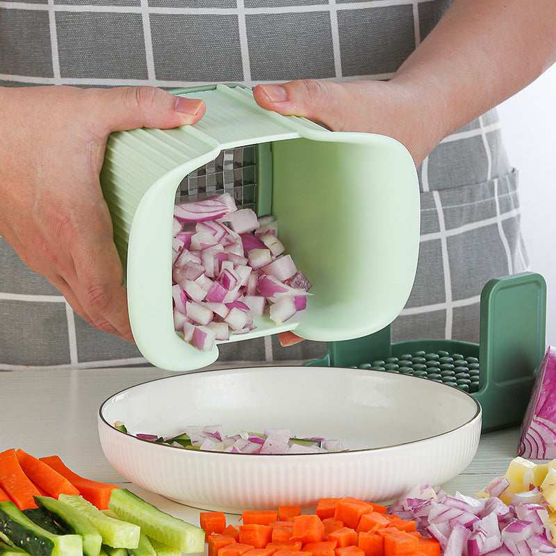 Multifunctional vegetable chopper for slicing and dicing kitchen prep
