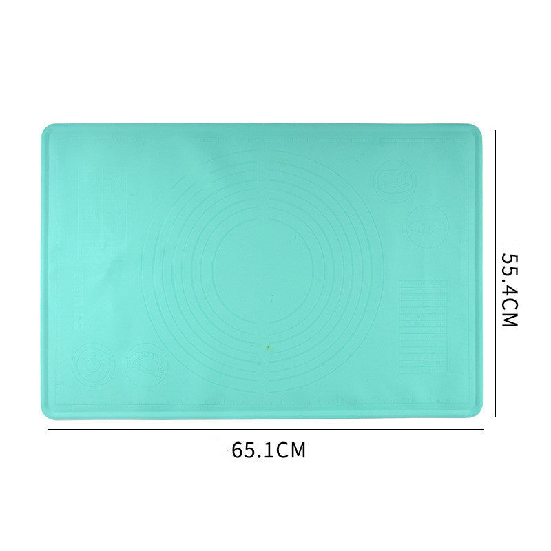 Non-stick baking mat set with silicone rolling and flour mats