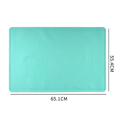 Non-stick baking mat set with silicone rolling and flour mats