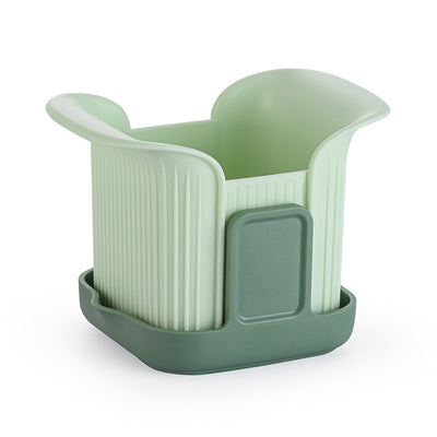 French fry cutter and onion dicer kitchen tool with hand-pressure design